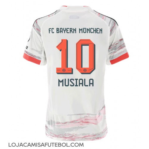 Camisa de Futebol Bayern Munich Jamal Musiala #10 Equipamento Secundário Mulheres 2025-26 Manga Curta